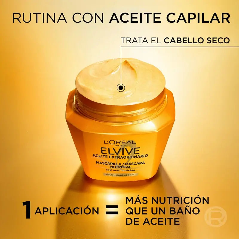 L'Oréal Paris Elvive Máscara Nutritiva Óleo Extraordinário, 310 ml