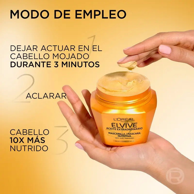L'Oréal Paris Elvive Máscara Nutritiva Óleo Extraordinário, 310 ml