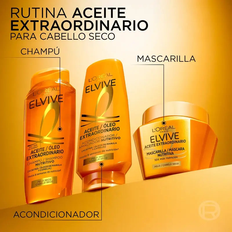 L'Oréal Paris Elvive Máscara Nutritiva Óleo Extraordinário, 310 ml