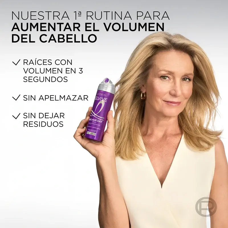 L'Oréal Paris Elvive Dia do Cabelo Grande Spray de Volume Refrescante, 200 ml