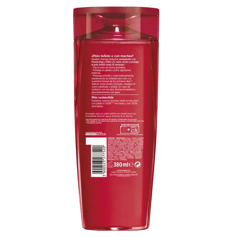 L'Oréal Paris Elvive Color Vive Champô Protetor para Cabelos pintados 380 Ml