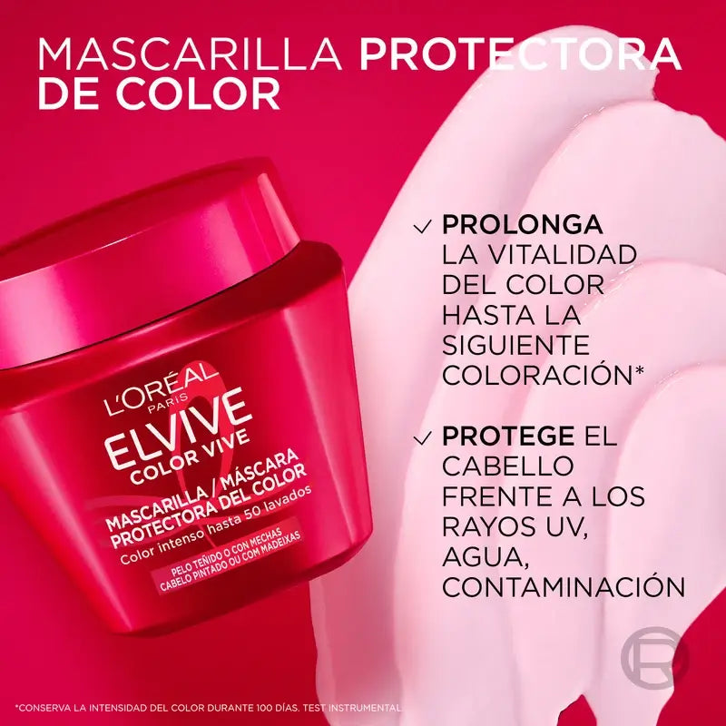 L'Oréal Paris Elvive Color Vive Máscara de Fixação da Cor, 310 ml