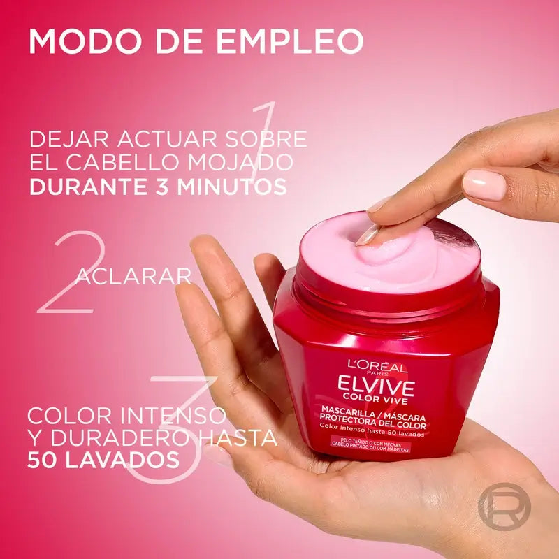L'Oréal Paris Elvive Color Vive Máscara de Fixação da Cor, 310 ml