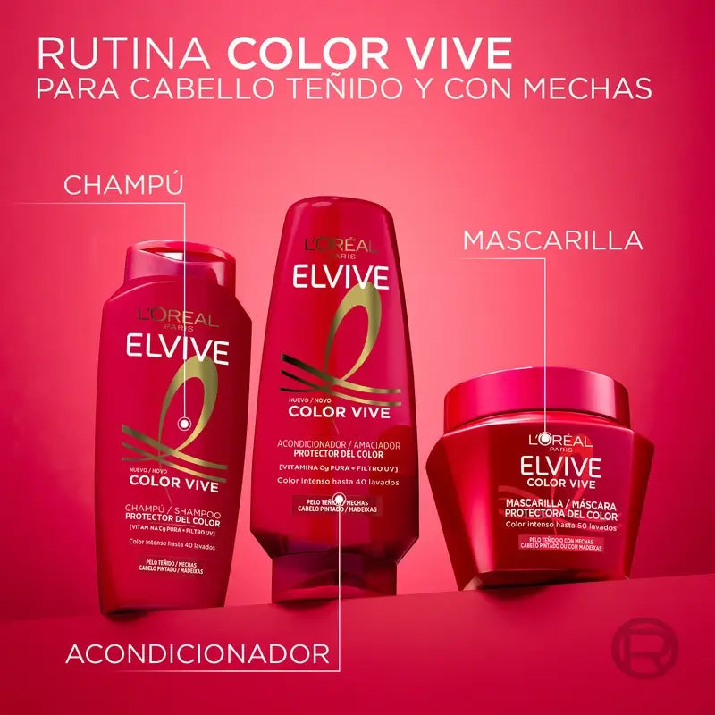L'Oréal Paris Elvive Color Vive Máscara de Fixação da Cor, 310 ml