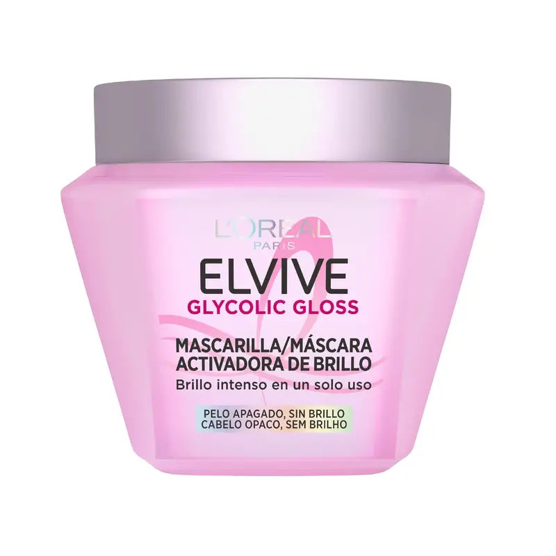 Máscara Activadora de Brilho L'Oréal Paris Elvive Glycolic Gloss, 310 ml