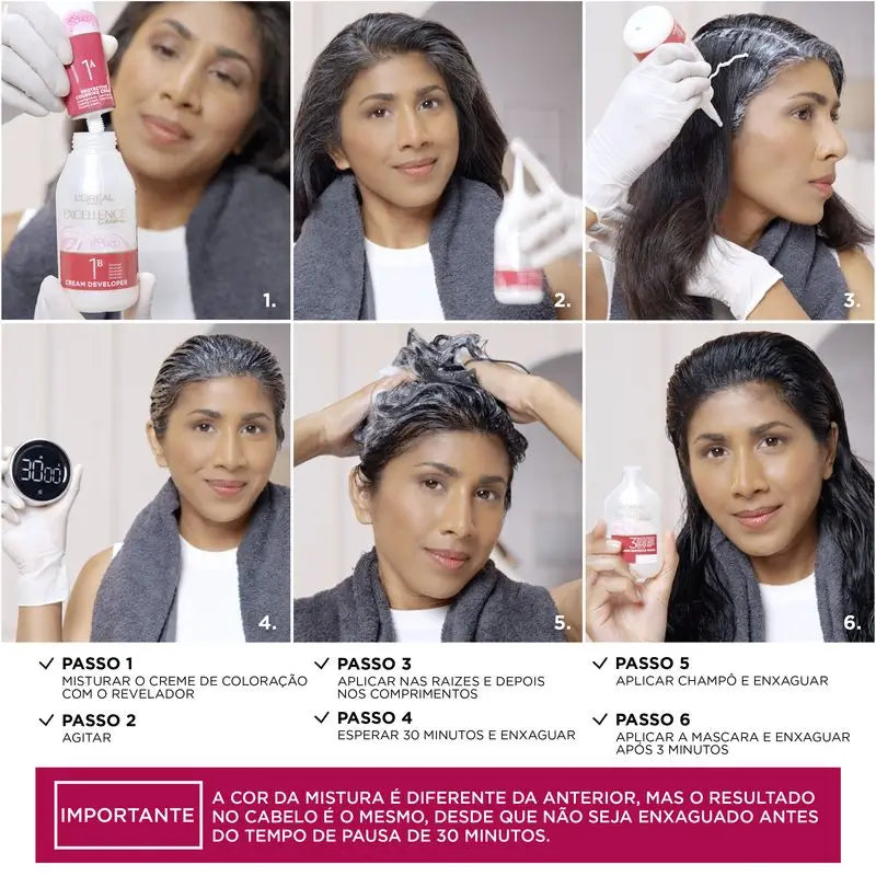 L'Oréal Paris Excellence Creme Permanent Hair Color - Tom 8 Louro Claro