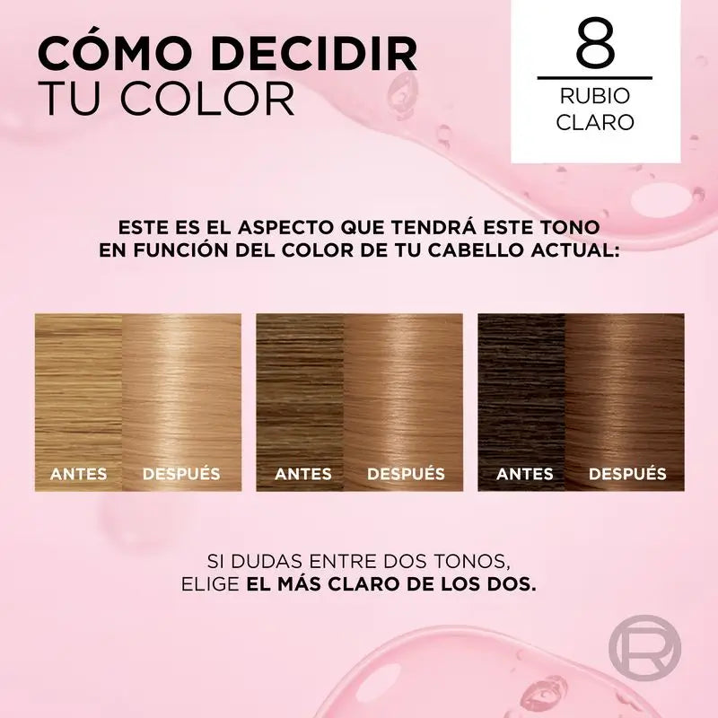 L'Oréal Paris Excellence Creme Permanent Hair Color - Tom 8 Louro Claro