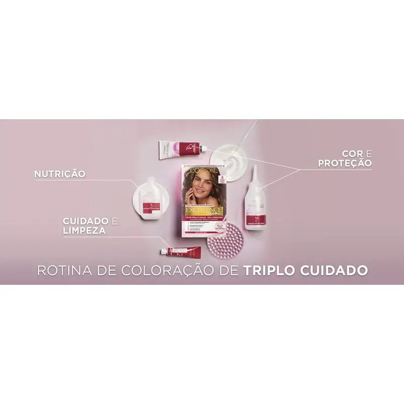 L'Oréal Paris Excellence Creme Permanent Hair Color - Tom 8 Louro Claro
