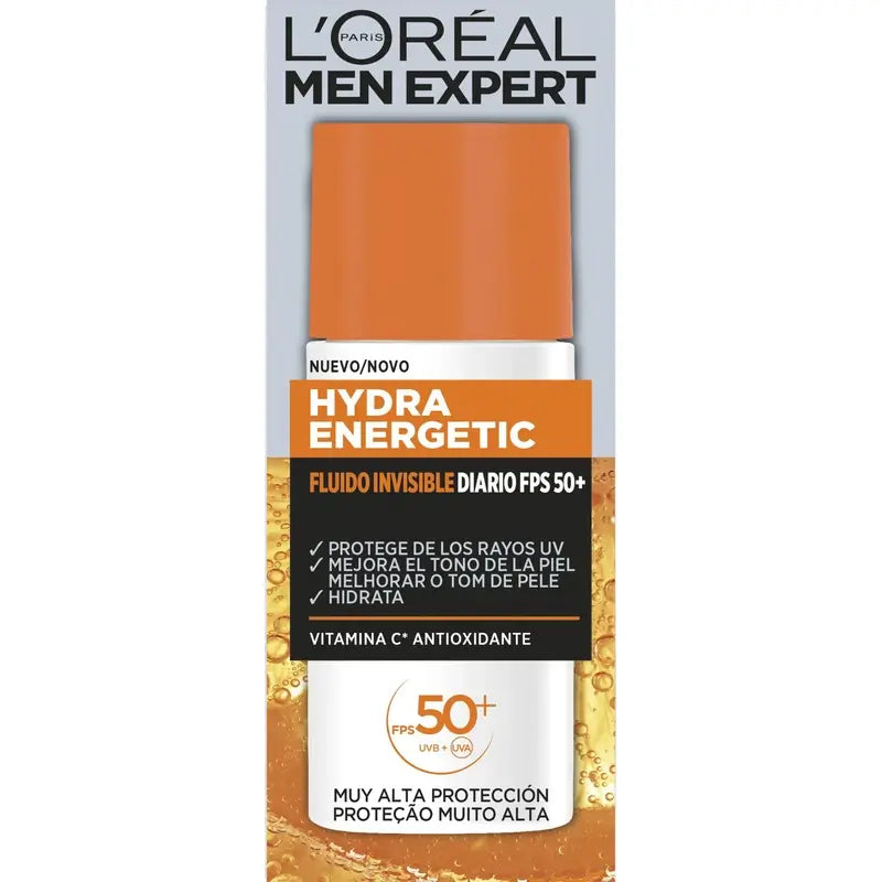 L'Oreal Paris Men Expert Hydra Energetic Fluido Diário Spf50+ 50Ml