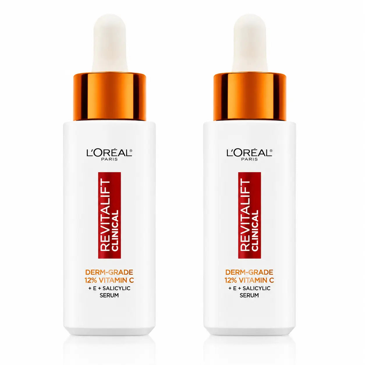 L'Oréal Paris Revitalift Clinical Serum [Wrinkle-Tone-Pores] Com 12% de Vitamina C Pura + Vitamina E + Ácido Salicílico, embalagem 2