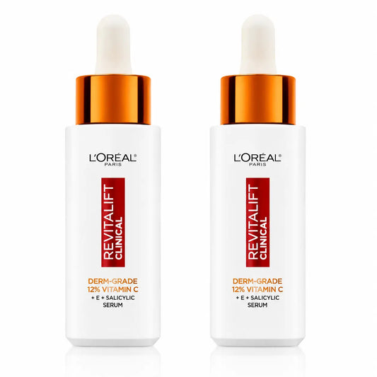 L'Oréal Paris Revitalift Clinical Serum [Wrinkle-Tone-Pores] Com 12% de Vitamina C Pura + Vitamina E + Ácido Salicílico, embalagem 2