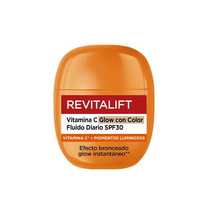L'Oréal Paris Revitalift Clinical, Vitamina C Brilho com Cor Fluido Diário Spf30, 40Ml