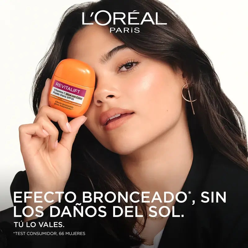 L'Oréal Paris Revitalift Clinical, Vitamina C Brilho com Cor Fluido Diário Spf30, 40Ml