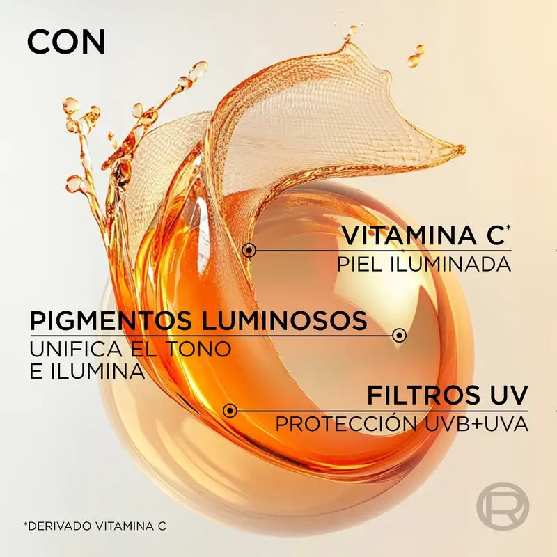 L'Oréal Paris Revitalift Clinical, Vitamina C Brilho com Cor Fluido Diário Spf30, 40Ml