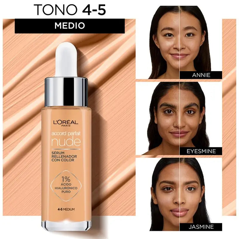 L'Oréal Paris Accord Parfait Colour Serum Tom 4-5 Médio