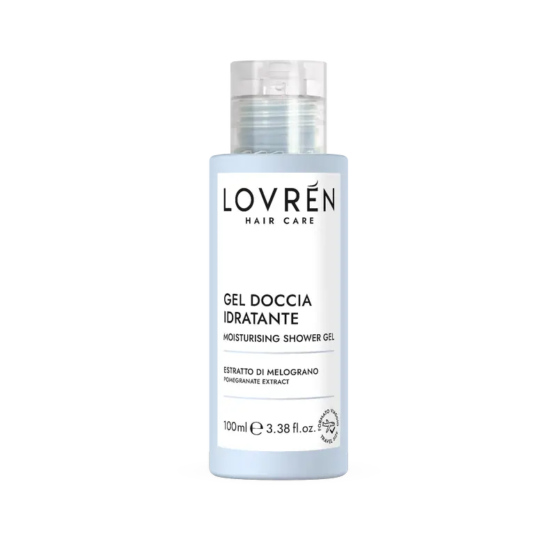 Gel de duche hidratante Lovrén Hair Care Tamanho de viagem, 100 ml