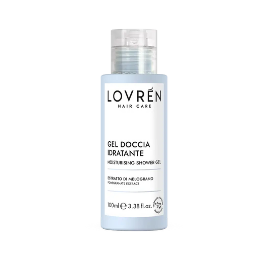Gel de duche hidratante Lovrén Hair Care Tamanho de viagem, 100 ml