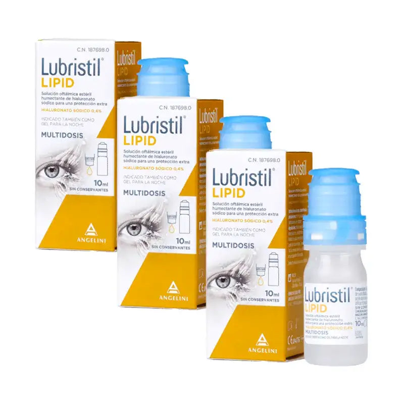 Lubristil Lipid, Embalagem 3 x 10 ml