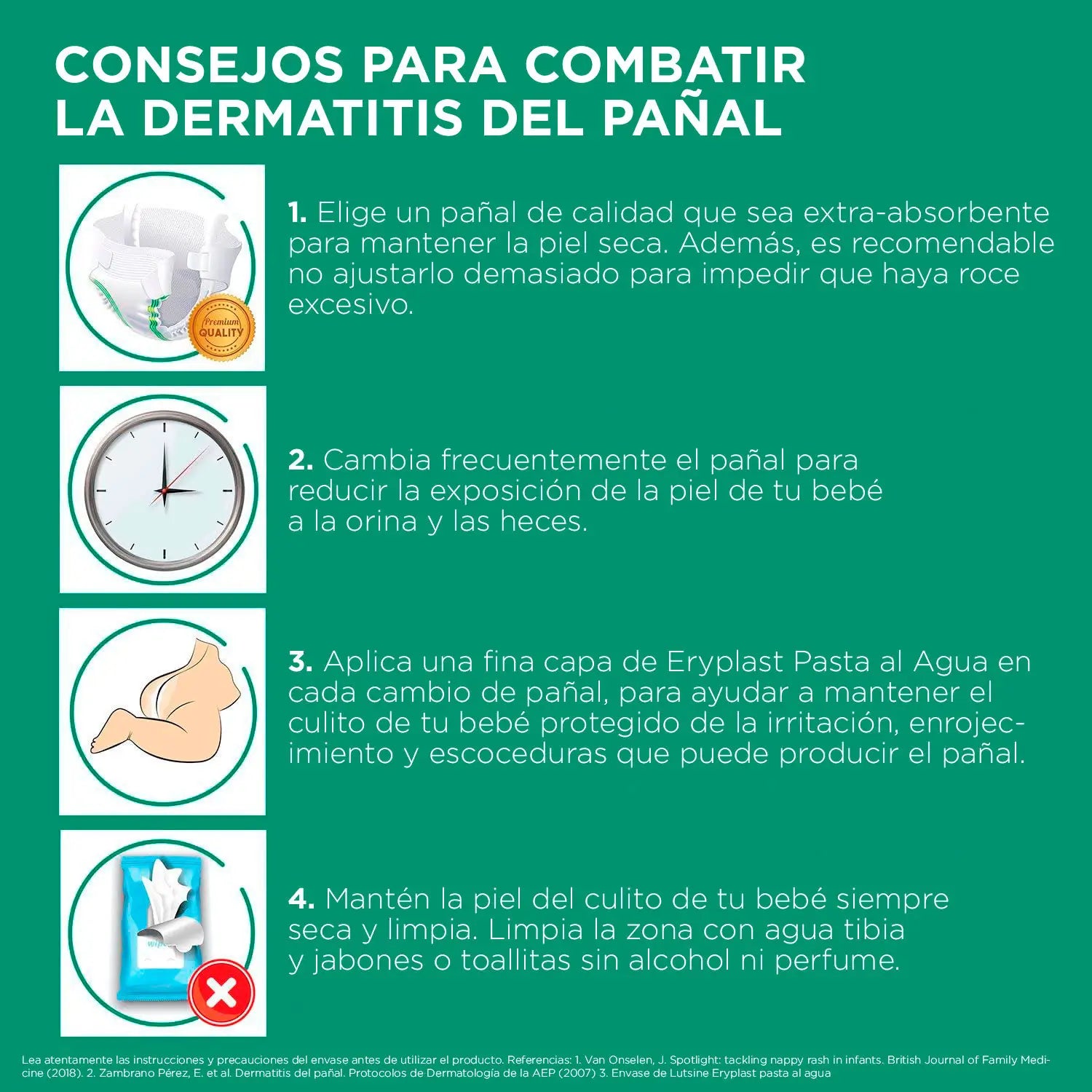 Eryplast Lutsine E45 Creme para Fraldas de Bebé à Base de Água, Pack de 2 x 75 gr