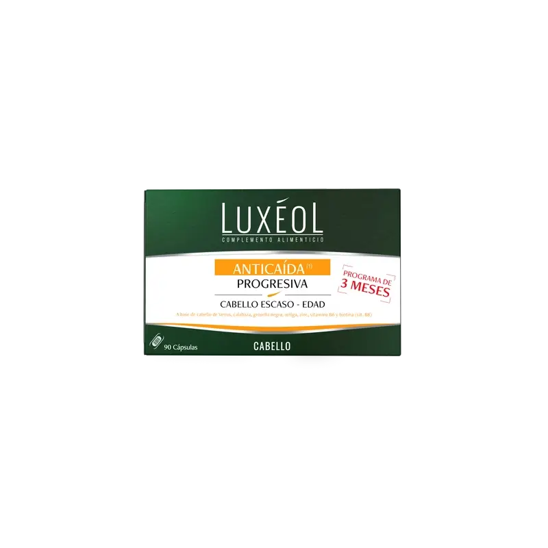 Luxeol Anticaida Progressivo 3 Meses , 90 comprimidos