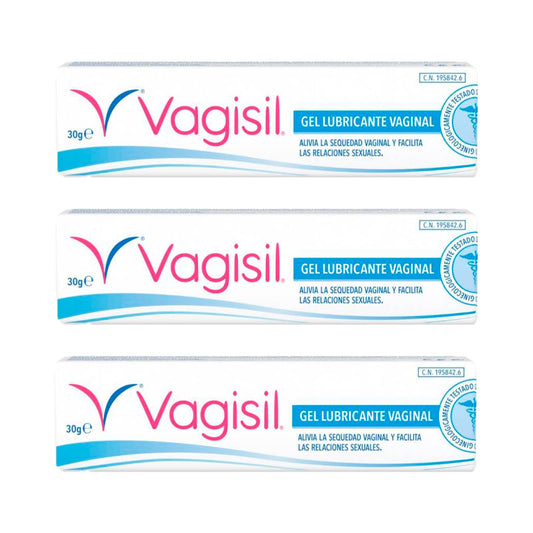 Embalagem 3 Vagisil Gel Lubrificante Vaginal, 30gr