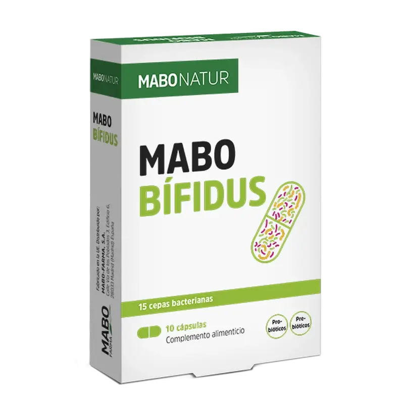 Mabonatur Mabobifidus Probiótico + Prebiótico, 10 cápsulas