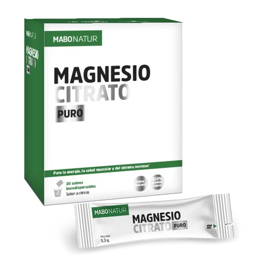 Mabonatur Citrato de Magnésio Puro, 20 saquetas