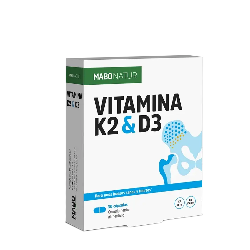 Mabonatur Vitamina K2&D3, 30 cápsulas