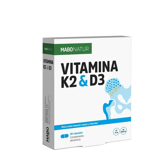 Mabonatur Vitamina K2&D3, 30 cápsulas