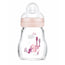 Biberão Mam Baby Crystal Feel Good Rosa Mate, 170 ml