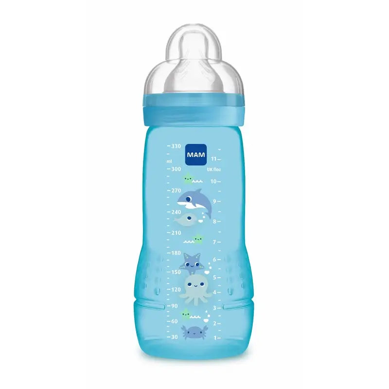 Biberão Mam Baby Easy Active Azul Brilhante, 330 ml