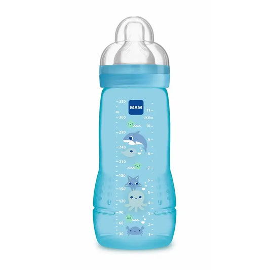 Biberão Mam Baby Easy Active Azul Brilhante, 330 ml