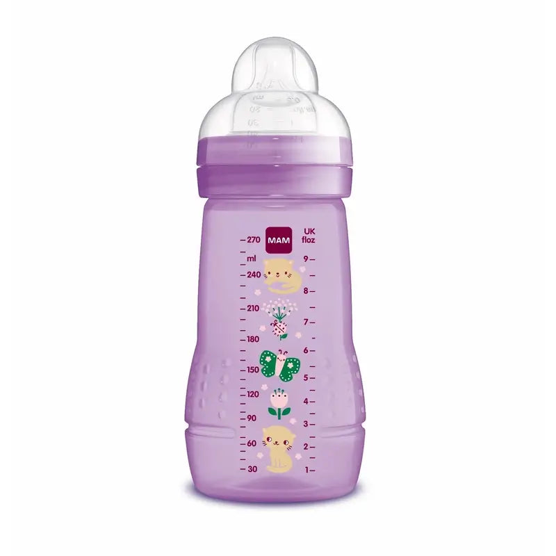 Biberão Mam Baby Easy Active Rosa Brilhante, 270 ml