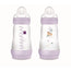 Biberão Mam Baby Easy Start Anti-Colic Rosa Mate, 2X260Ml