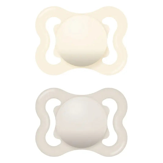 Chupeta de bebé Mam Silicone Neutro 2-6M, 2 unidades