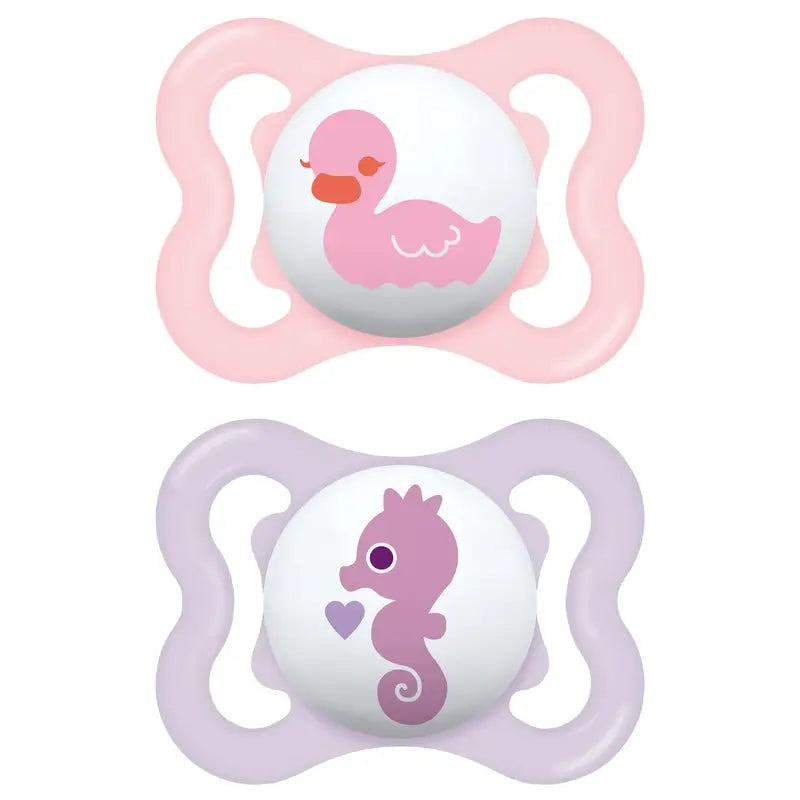Mam Baby Pacifier Air Silicone Pink 2-6M, 2 unidades