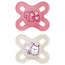 Chupeta Mam Baby Original Start Silicone Rosa 0-2M, 2 unidades