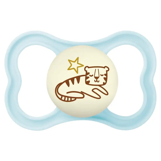 Chupeta de bebé Mam Supreme Night Silicone Azul +16M