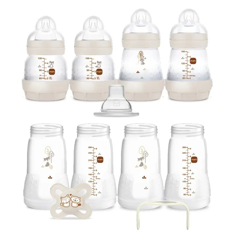 Mam Baby Welcome To The World Conjunto para recém-nascidos Biberões para recém-nascidos Easy Star Neutral