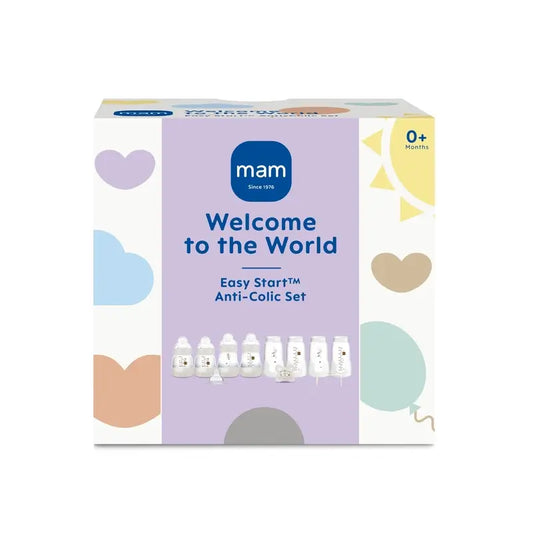Mam Baby Welcome To The World Conjunto para recém-nascidos Biberões para recém-nascidos Easy Star Neutral