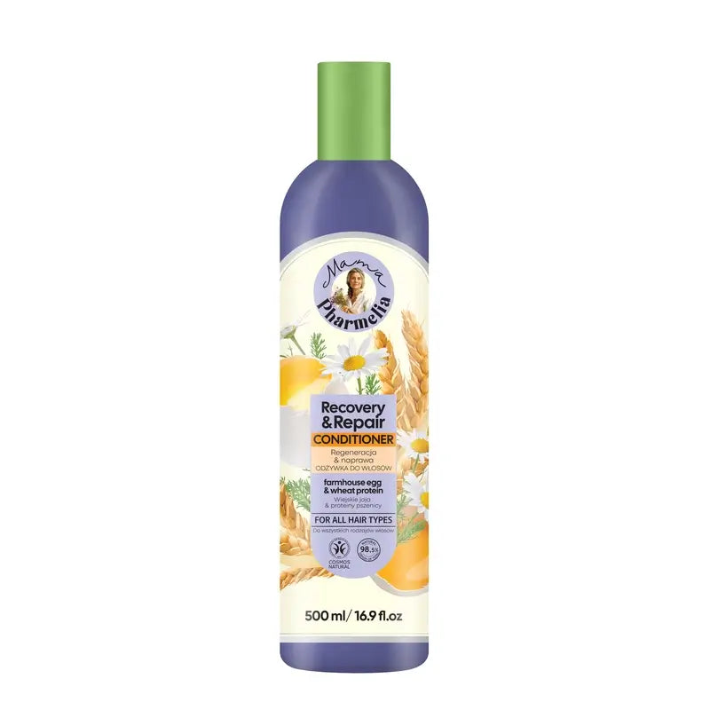 Condicionador Mama Pharmelia Repara e Recupera Proteína do Ovo e do Trigo da Quinta, 500 Ml