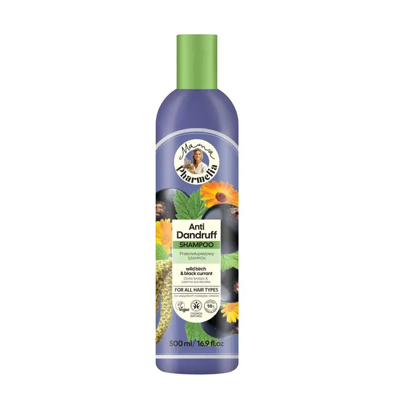 Mama Pharmelia Champô Adeus Caspa Bétula e Groselha Preta 500 Ml