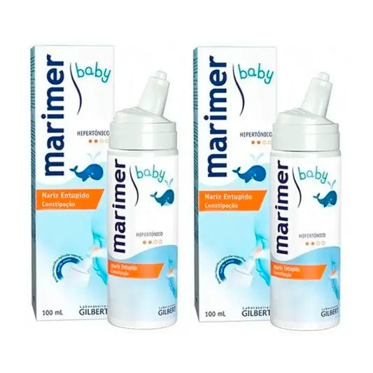 Marimer Agua De Mar Baby Spray Nasal Hipertónico, Embalagem 2 x 100Ml