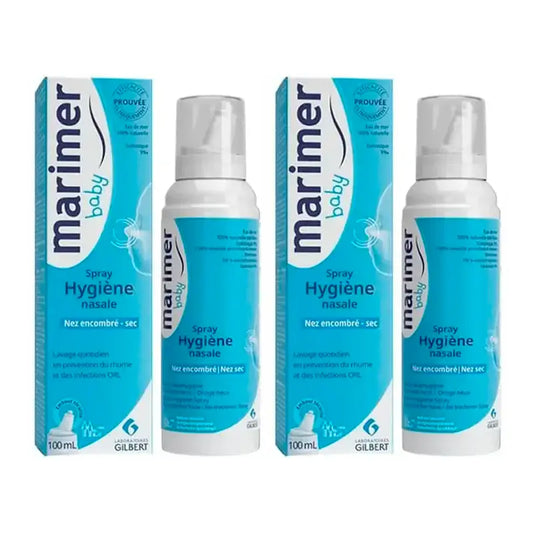 Marimer Agua De Mar Baby Spray Nasal Isotónico, Embalagem 2 x 100Ml