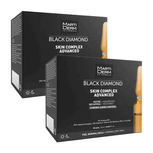 Martiderm Black Diamond Skin Complex Advanced, Embalagem 2 x 30 Ampolas