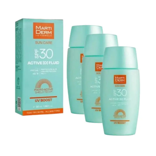 Martiderm Cuidados Solares Spf30 Ativo [D] Fluido, 3X50 Ml