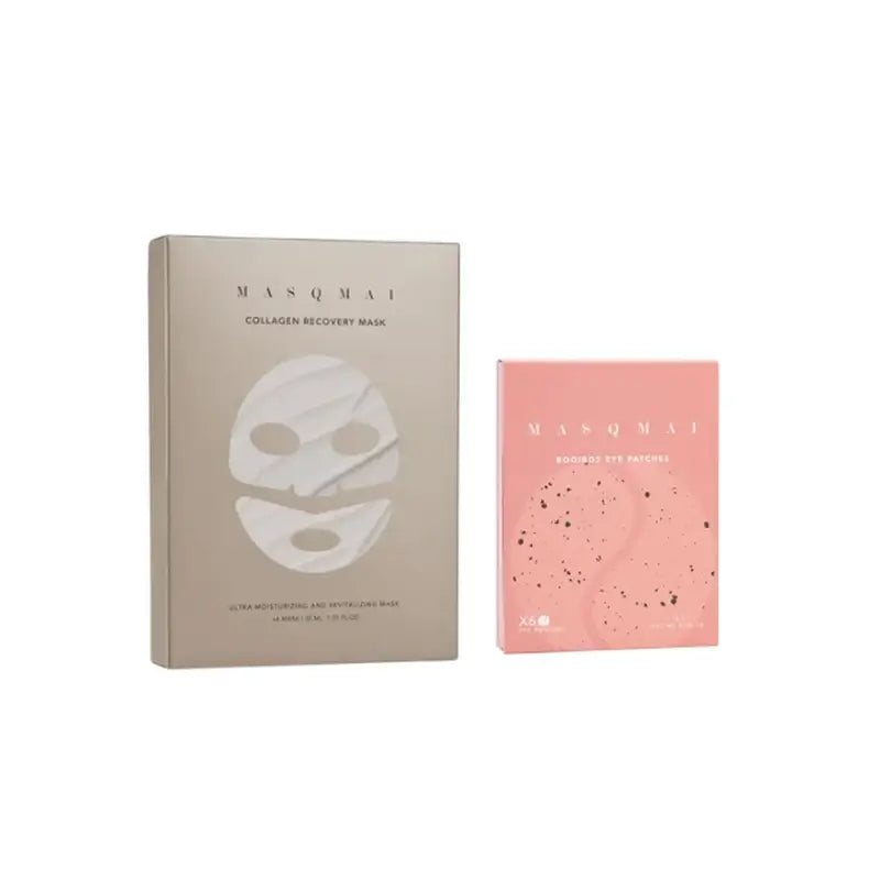 Masqmai Collagen Recovery Mask, 158 gr + Masqmai Rooibos Eye Patches, 9 gr