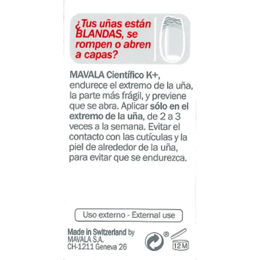 Mavala Cientifico K+ Endurecedor de Unhas