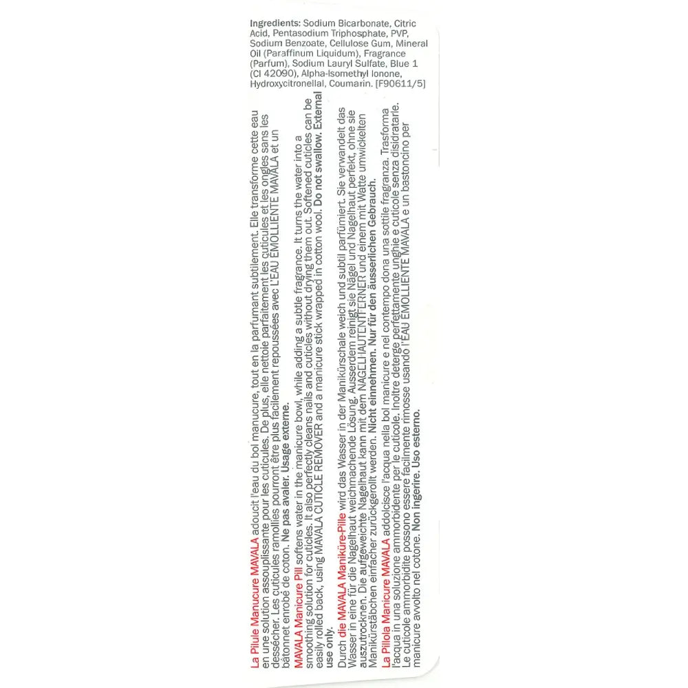 Mavala Manicure Tablets 6pcs.