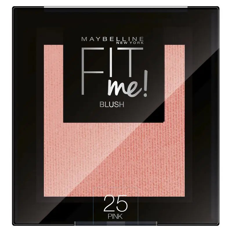 Maybelline New York Matte Powder Blush Fit Me Blush Shade 25 Pink Para Todos os Tipos de Pele. - 5Gr
